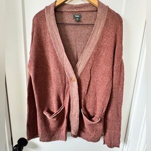 Roots* Cardigan / Silk, Linen & Cotton Blend